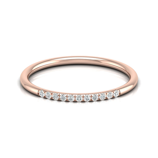 Minimalist Eternity Band Ring For Women's Light And Comfortable In 14K Solid Gold - HIGHCARAT DIAMONDS