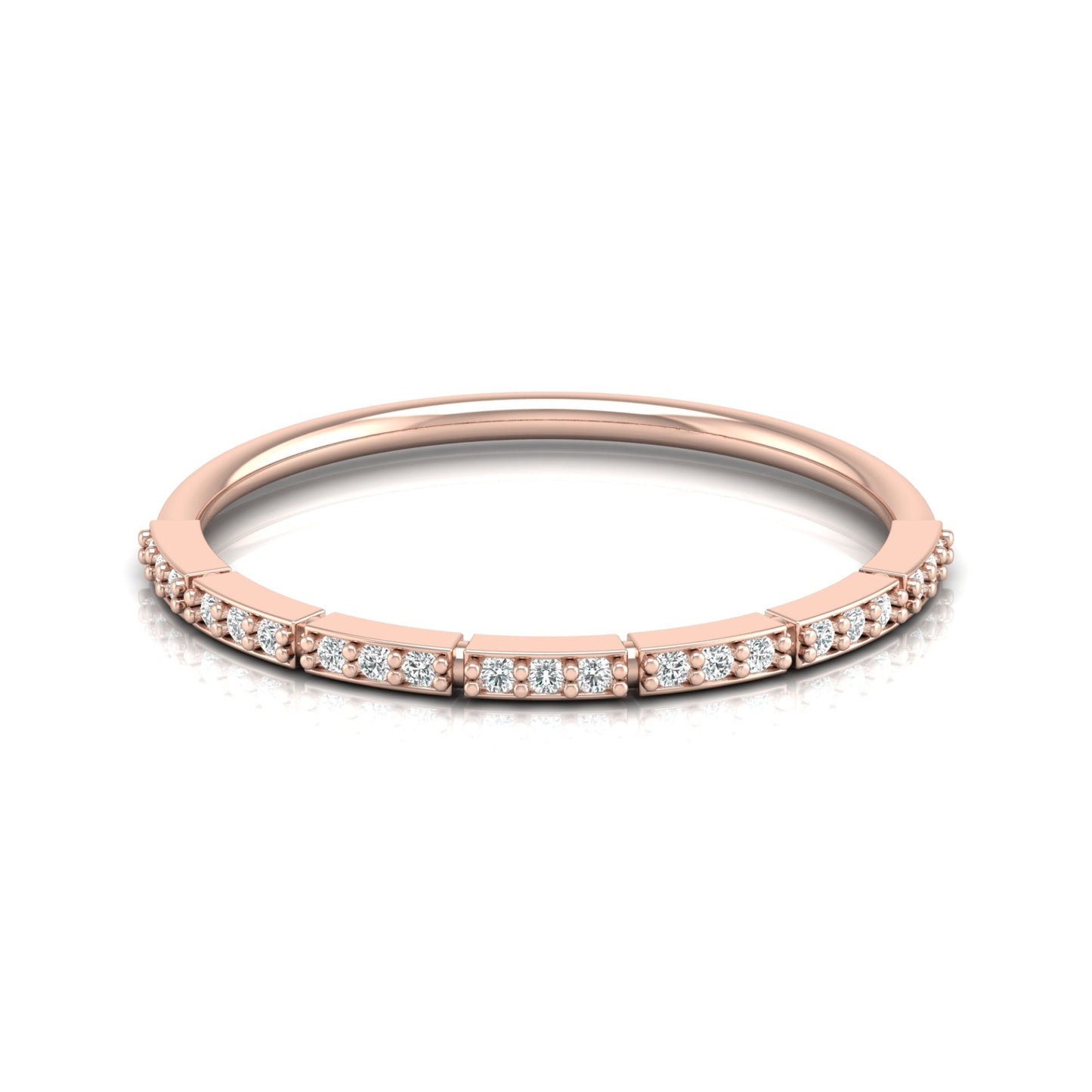 Minimalist Gold Ring Band For Women's  Modern & Elegant Daily Wear Design In 14K Solid Gold - HIGHCARAT DIAMONDS