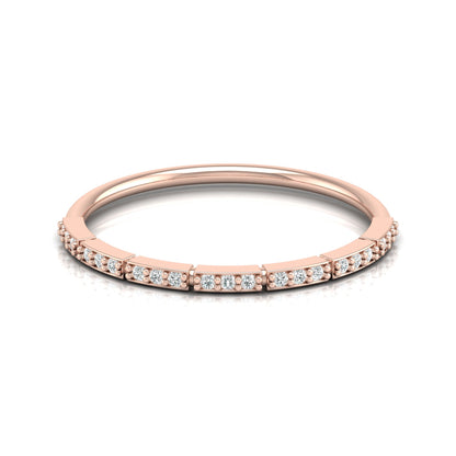 Minimalist Gold Ring Band For Women's  Modern & Elegant Daily Wear Design In 14K Solid Gold - HIGHCARAT DIAMONDS