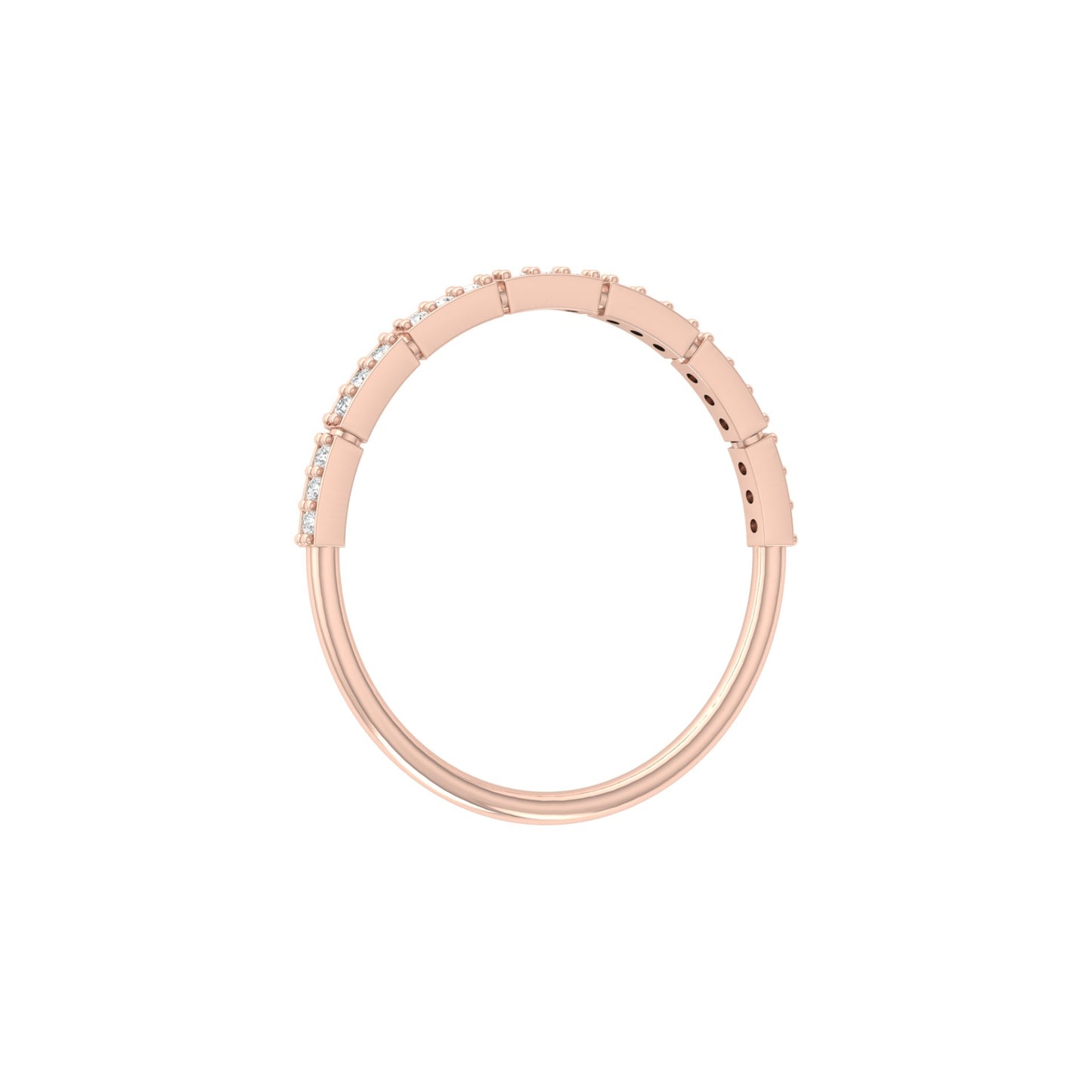 Minimalist Gold Ring Band For Women's  Modern & Elegant Daily Wear Design In 14K Solid Gold - HIGHCARAT DIAMONDS