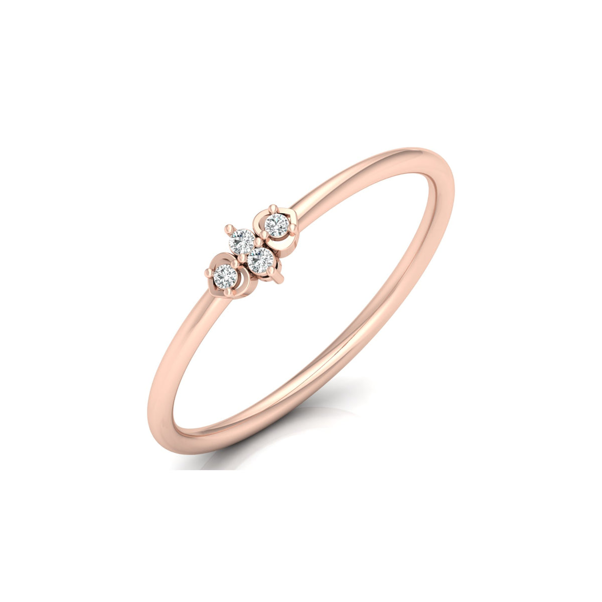 Minimalist Round Cut Lab Grown Diamond Bezel Set Ring - HIGHCARAT DIAMONDS