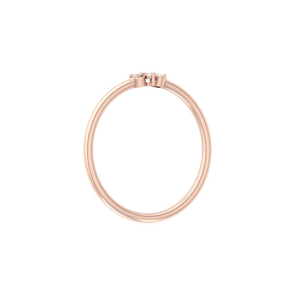 Minimalist Round Cut Lab Grown Diamond Bezel Set Ring