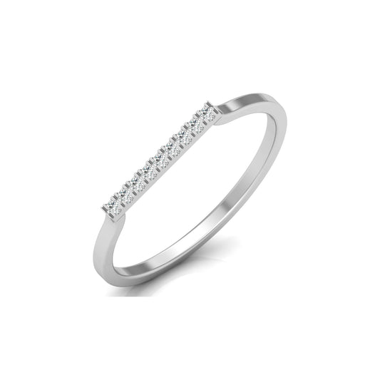 Minimalist Round Diamond Wedding Band Ring Perfect Jewelry For Women In 14 K Solid Gold - HIGHCARAT DIAMONDS