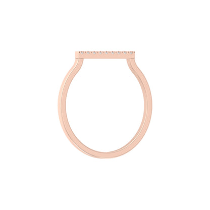 Minimalist Round Diamond Wedding Band Ring Perfect Jewelry For Women In 14 K Solid Gold