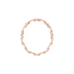 Minimalist Round Lab Or Natural Diamond Band Ring In 14 KT Solid Gold Ecofriendly gift For Women's - HIGHCARAT DIAMONDS