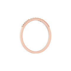 Minimalist Round Shaped Diamond Wedding Band Ring In 18K Solid Gold For Women's - HIGHCARAT DIAMONDS