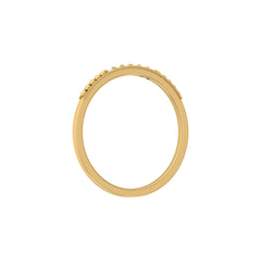Minimalist Round Shaped Diamond Wedding Band Ring In 18K Solid Gold For Women's - HIGHCARAT DIAMONDS