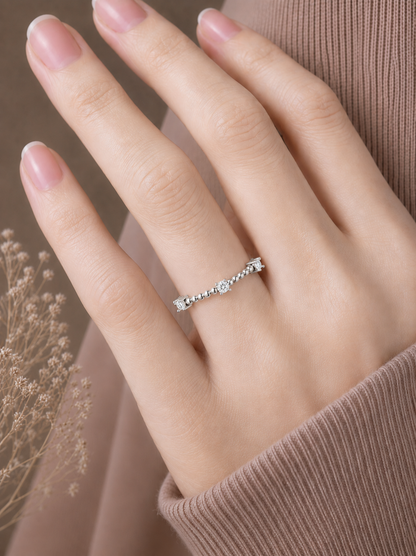Minimalist Three Stone Anniversary Gift Ring For Her Stunning Quality Affordable Price - HIGHCARAT DIAMONDS