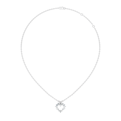 Princess Cut Diamond Necklace Pendant In 14K Solid Gold Anniversary Gift - HIGHCARAT DIAMONDS