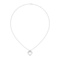 Princess Cut Diamond Necklace Pendant In 14K Solid Gold Anniversary Gift - HIGHCARAT DIAMONDS
