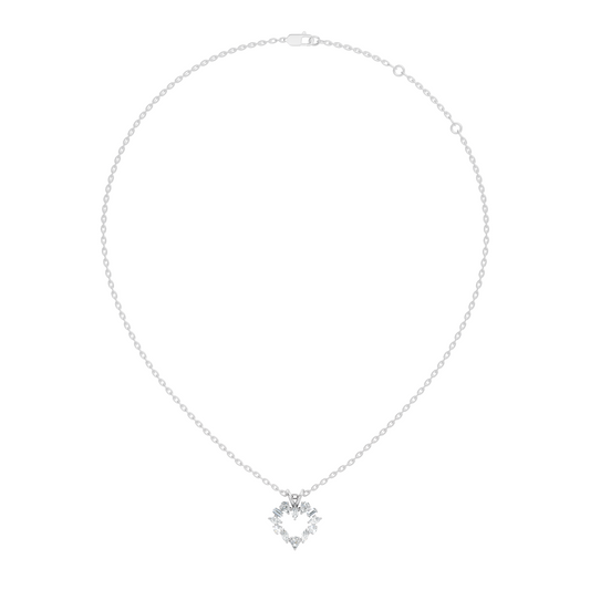 Princess Cut Diamond Necklace Pendant In 14K Solid Gold Anniversary Gift - HIGHCARAT DIAMONDS