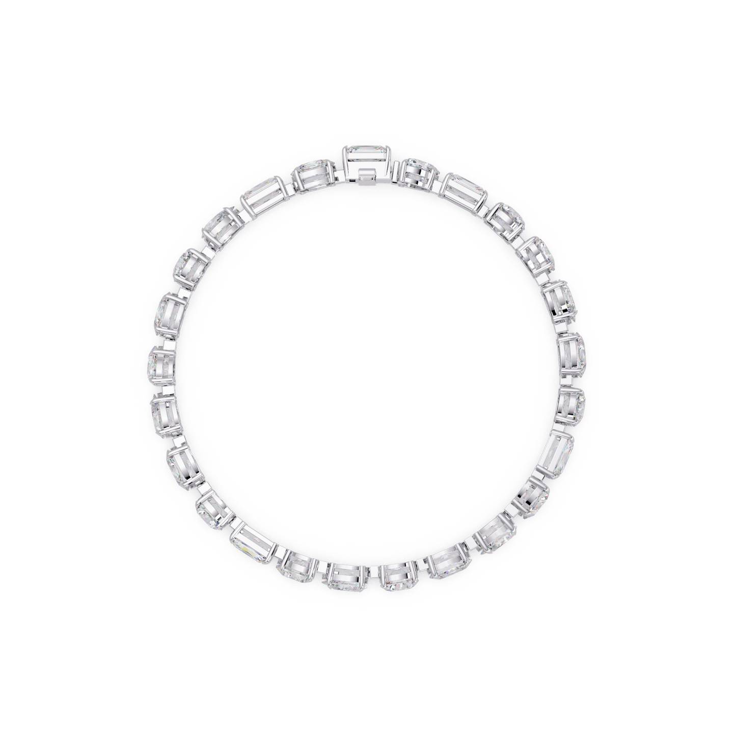 Mixed Shape Lab Grown Diamond Link Tennis Bracelet - HIGHCARAT DIAMONDS