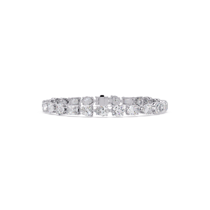 Mixed Shape Lab Grown Diamond Link Tennis Bracelet - HIGHCARAT DIAMONDS