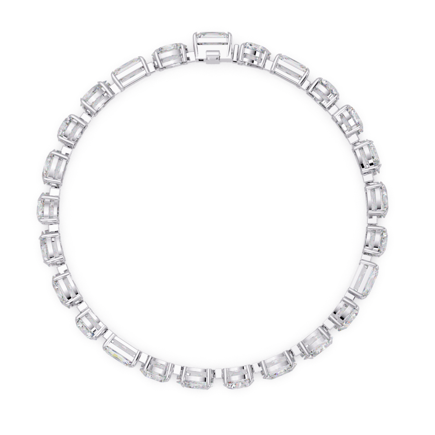 Mixed Shape Lab Grown Diamond Link Tennis Bracelet - HIGHCARAT DIAMONDS