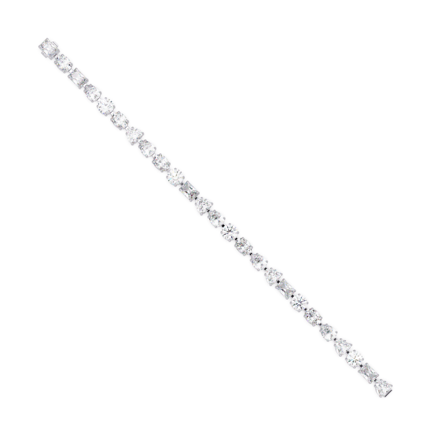 Mixed Shape Lab Grown Diamond Link Tennis Bracelet - HIGHCARAT DIAMONDS