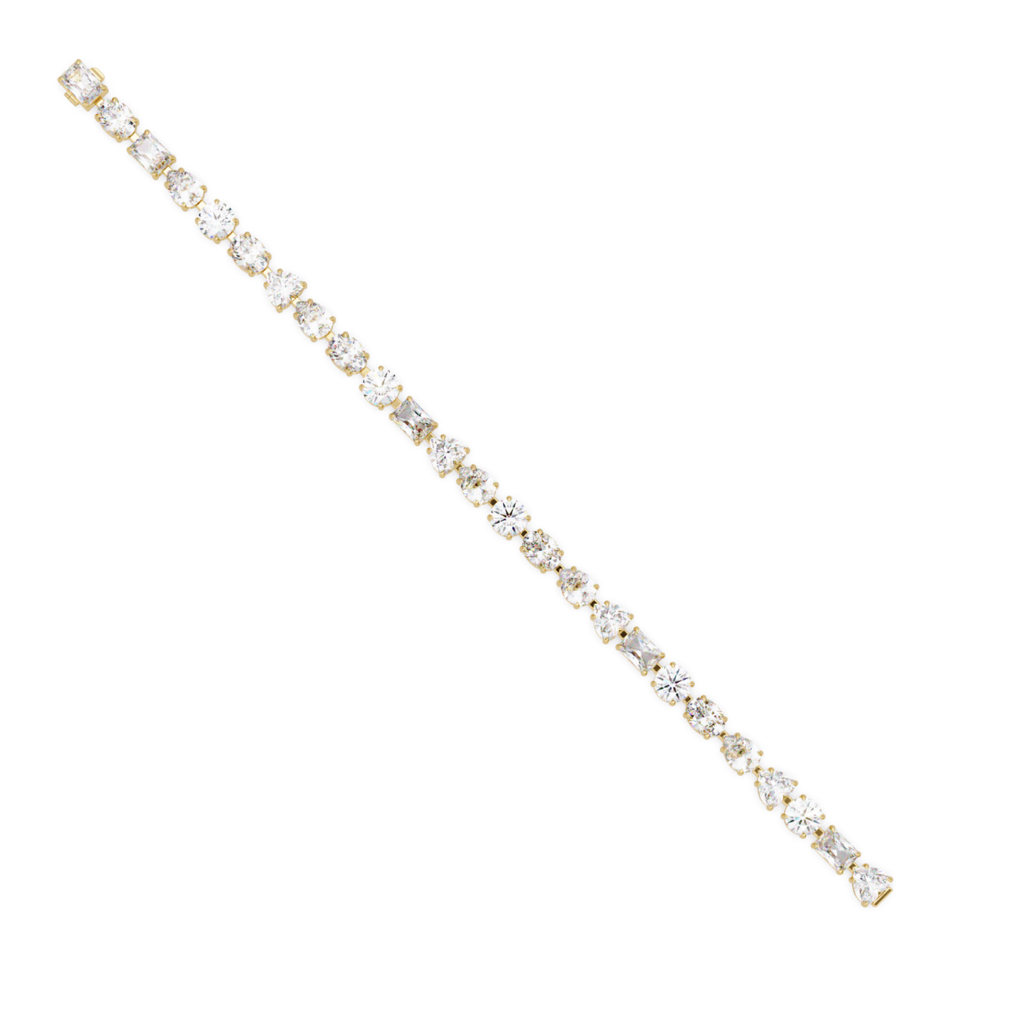 Mixed Shape Lab Grown Diamond Link Tennis Bracelet - HIGHCARAT DIAMONDS