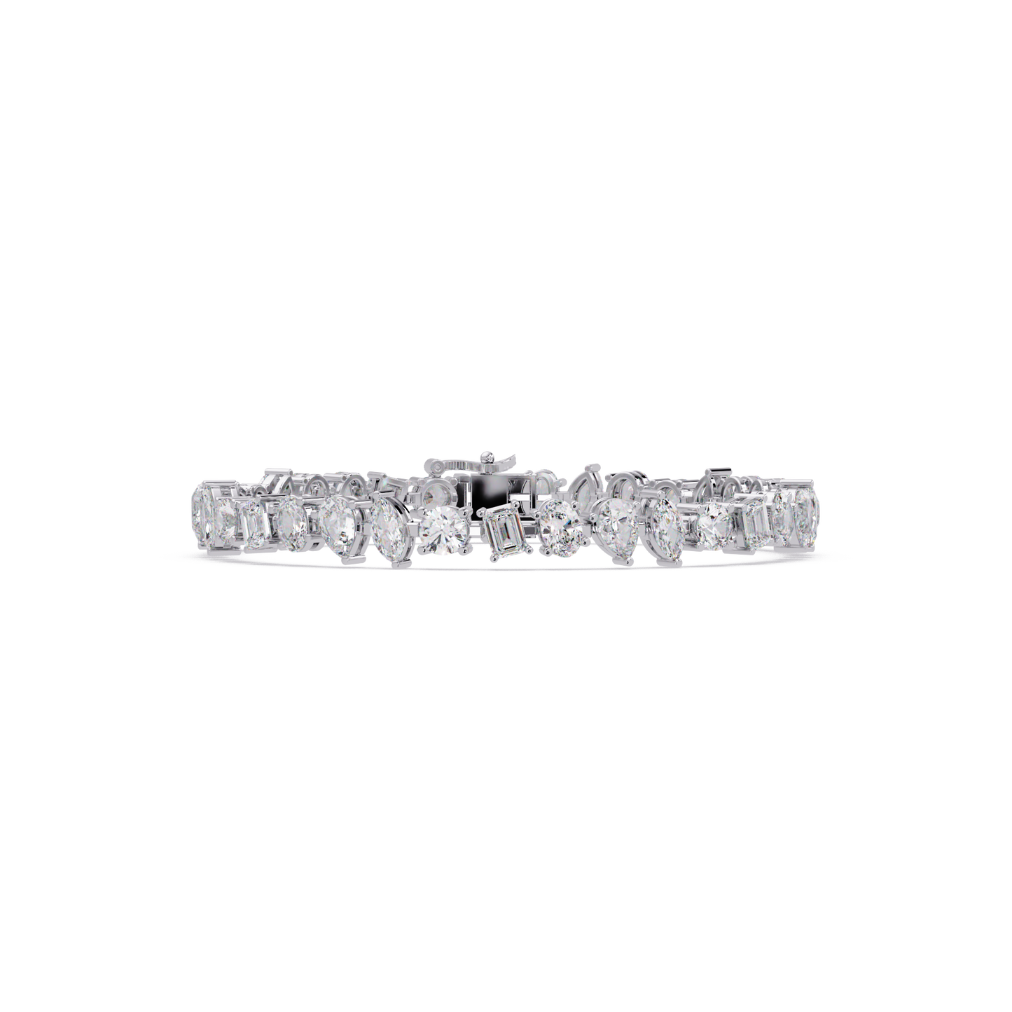 Mixed Shape Lab-Grown Diamond Tennis Bracelet - HIGHCARAT DIAMONDS