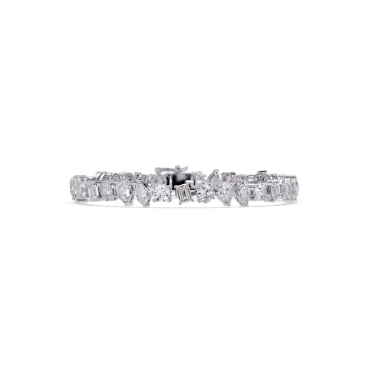 Mixed Shape Lab-Grown Diamond Tennis Bracelet - HIGHCARAT DIAMONDS