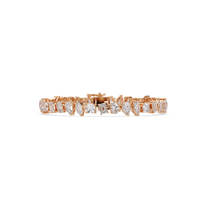 Mixed Shape Lab-Grown Diamond Tennis Bracelet - HIGHCARAT DIAMONDS