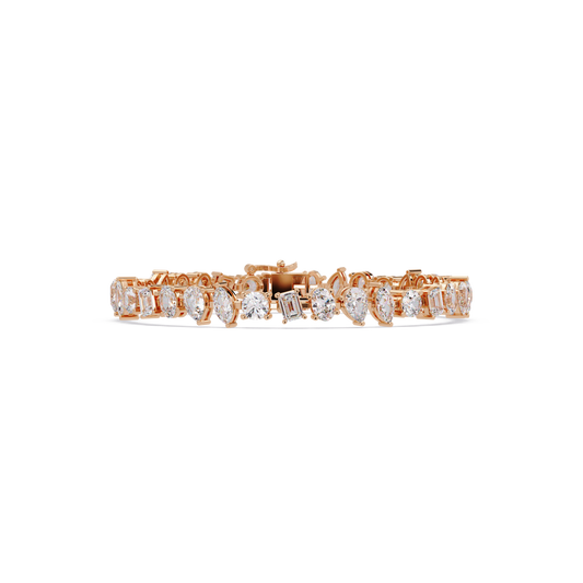 Mixed Shape Lab-Grown Diamond Tennis Bracelet - HIGHCARAT DIAMONDS