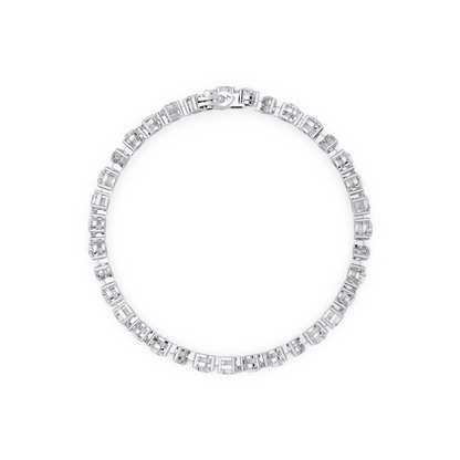 Mixed Shape Lab-Grown Diamond Tennis Bracelet - HIGHCARAT DIAMONDS
