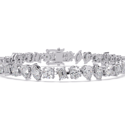 Mixed Shape Lab-Grown Diamond Tennis Bracelet - HIGHCARAT DIAMONDS