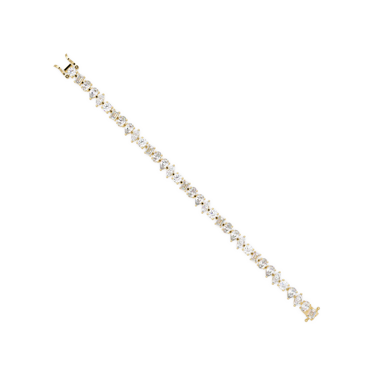 Mixed Shape Lab-Grown Diamond Tennis Bracelet - HIGHCARAT DIAMONDS