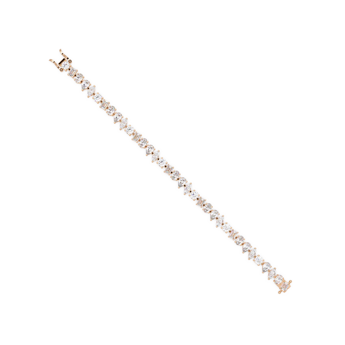 Mixed Shape Lab-Grown Diamond Tennis Bracelet - HIGHCARAT DIAMONDS