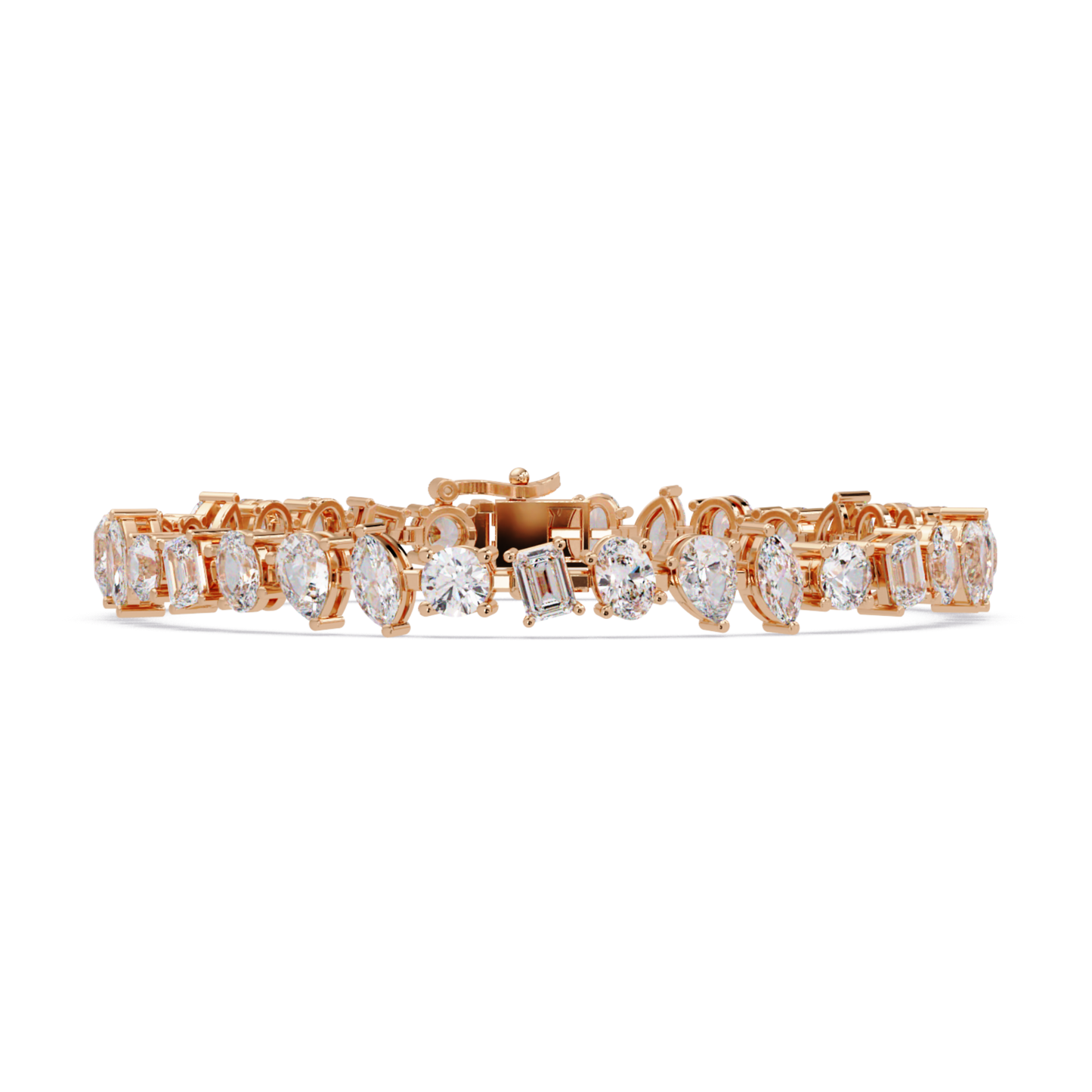Mixed Shape Lab-Grown Diamond Tennis Bracelet - HIGHCARAT DIAMONDS