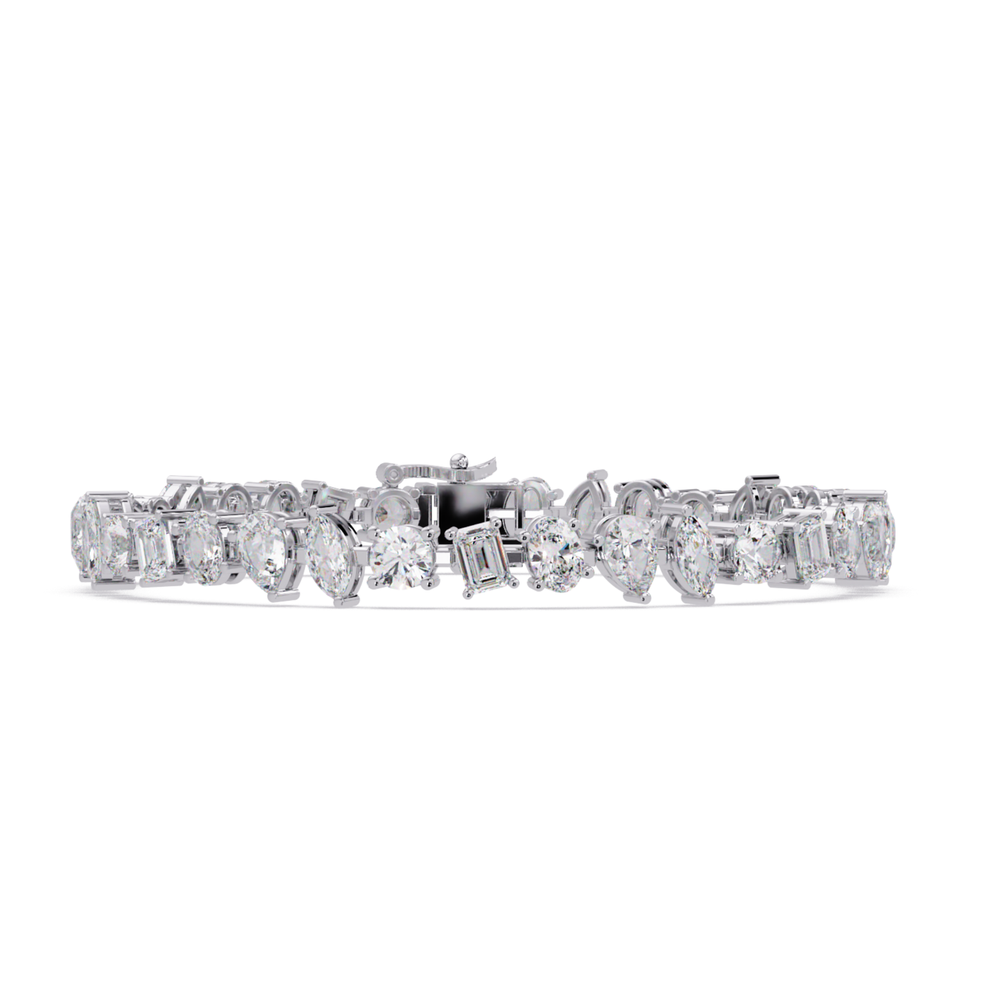 Mixed Shape Lab-Grown Diamond Tennis Bracelet - HIGHCARAT DIAMONDS