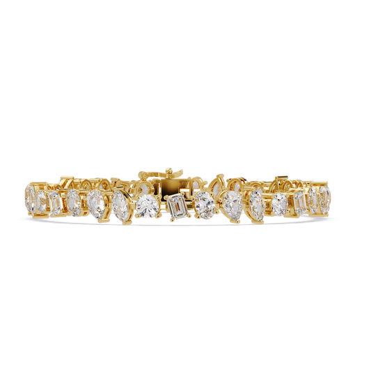 Mixed Shape Lab-Grown Diamond Tennis Bracelet - HIGHCARAT DIAMONDS