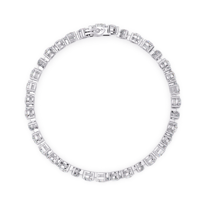 Mixed Shape Lab-Grown Diamond Tennis Bracelet - HIGHCARAT DIAMONDS
