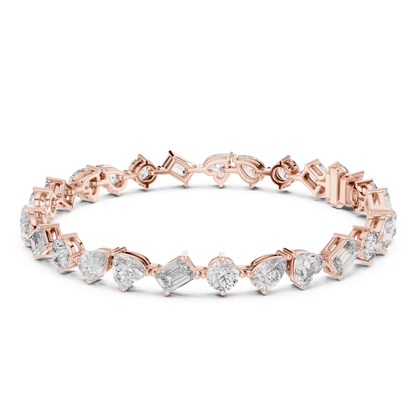Mixed Shape Lab Grown Diamond Tennis Bracelet - HIGHCARAT DIAMONDS