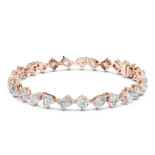 Mixed Shape Lab Grown Diamond Tennis Bracelet - HIGHCARAT DIAMONDS