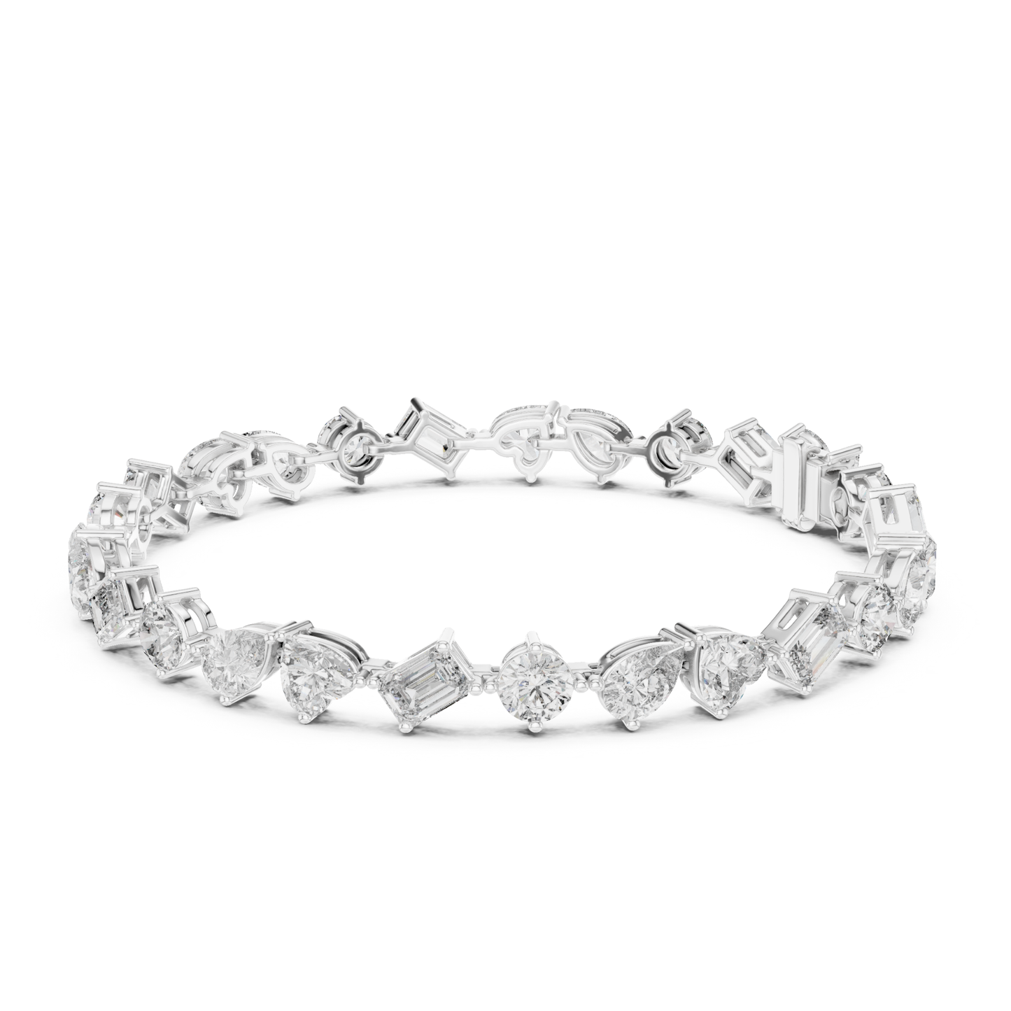 Mixed Shape Lab Grown Diamond Tennis Bracelet - HIGHCARAT DIAMONDS