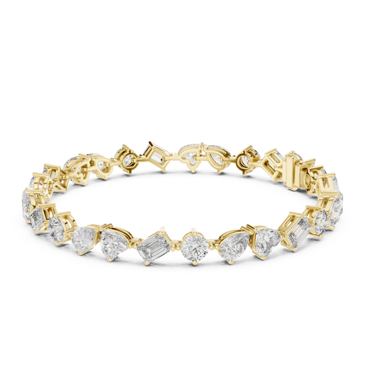 Mixed Shape Lab Grown Diamond Tennis Bracelet - HIGHCARAT DIAMONDS