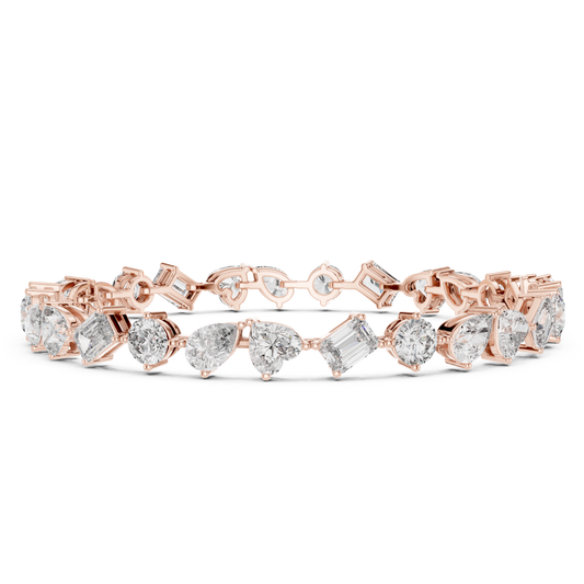 Mixed Shape Lab Grown Diamond Tennis Bracelet - HIGHCARAT DIAMONDS