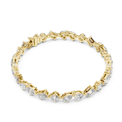 Mixed Shape Lab Grown Diamond Tennis Bracelet - HIGHCARAT DIAMONDS