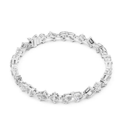 Mixed Shape Lab Grown Diamond Tennis Bracelet - HIGHCARAT DIAMONDS