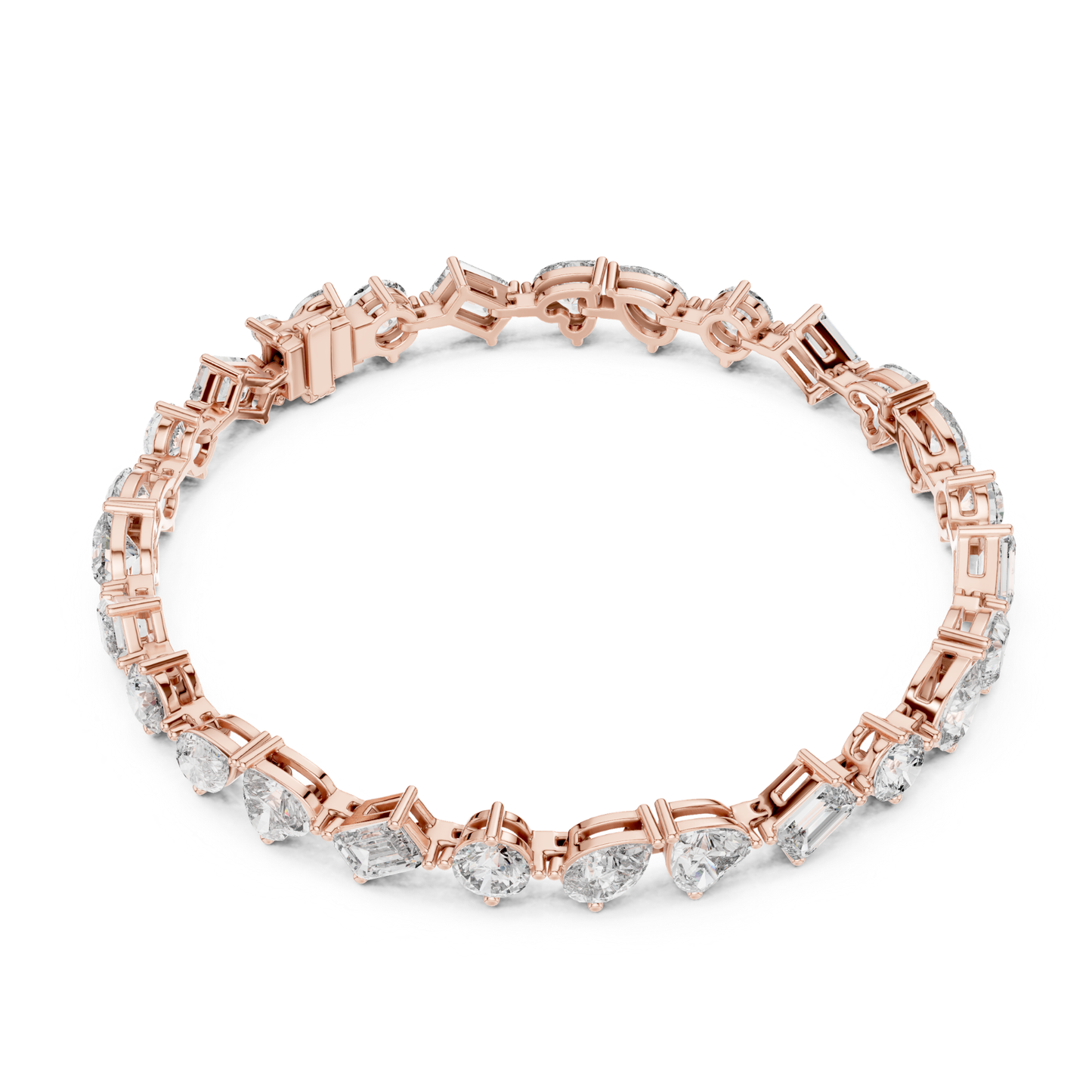 Mixed Shape Lab Grown Diamond Tennis Bracelet - HIGHCARAT DIAMONDS