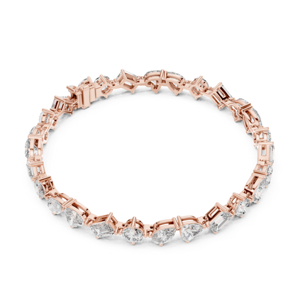 Mixed Shape Lab Grown Diamond Tennis Bracelet - HIGHCARAT DIAMONDS
