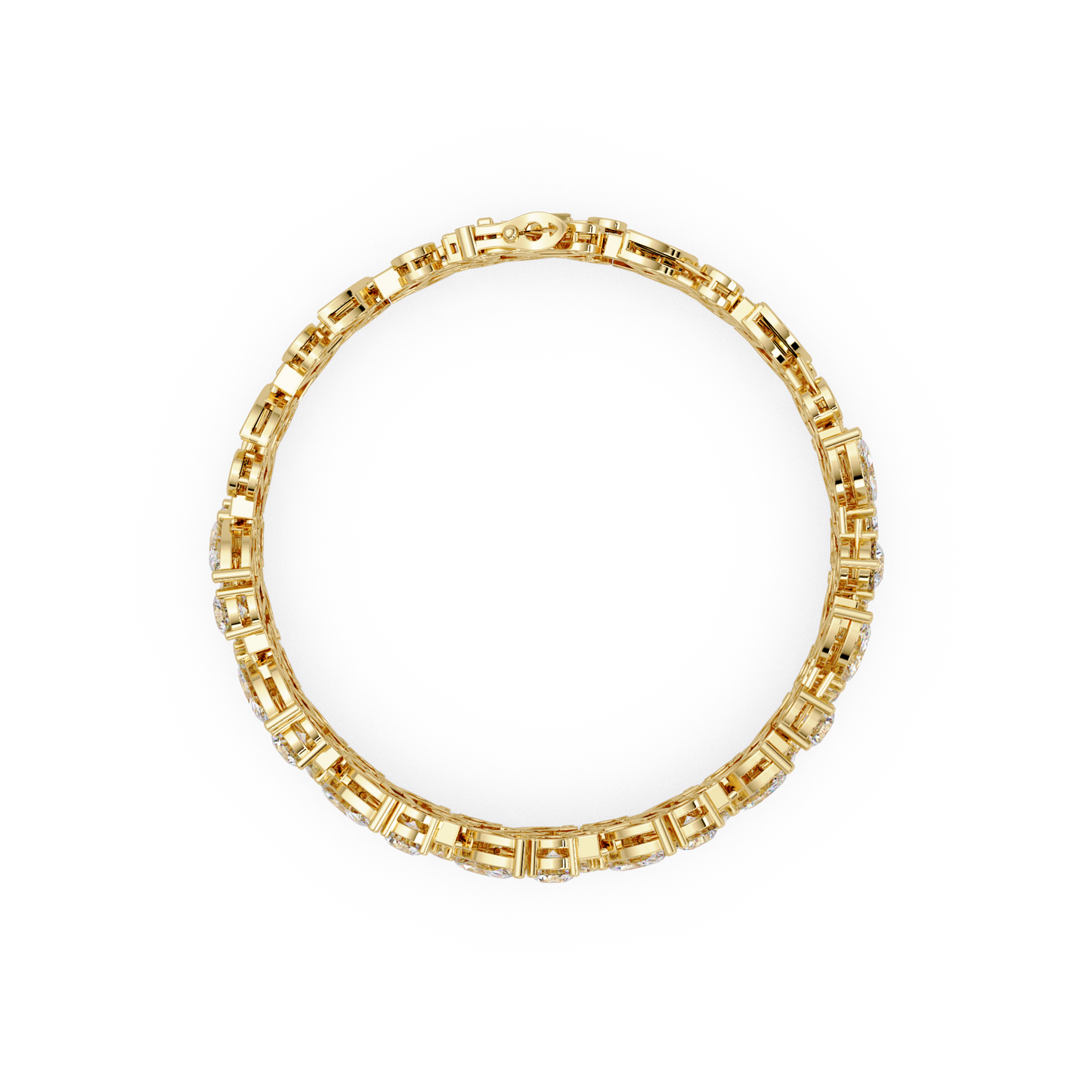 Mixed Shape Lab grown Diamond Wide Bracelet - HIGHCARAT DIAMONDS