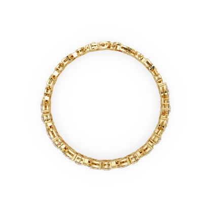 Mixed Shape Lab grown Diamond Wide Bracelet - HIGHCARAT DIAMONDS