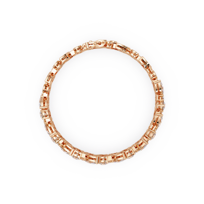 Mixed Shape Lab grown Diamond Wide Bracelet - HIGHCARAT DIAMONDS