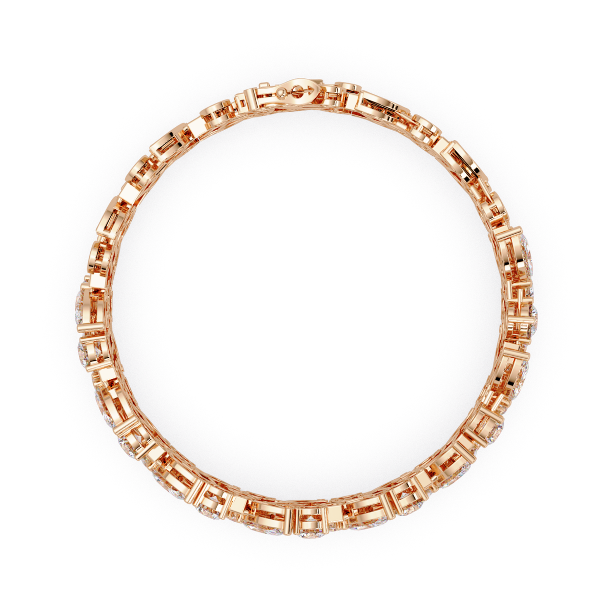 Mixed Shape Lab grown Diamond Wide Bracelet - HIGHCARAT DIAMONDS