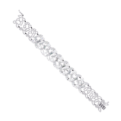 Mixed Shape Lab grown Diamond Wide Bracelet - HIGHCARAT DIAMONDS