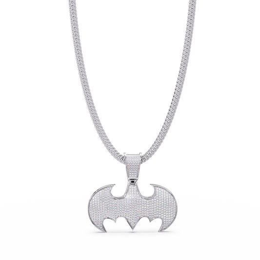 Modern Bat Shape Lab Grown Rose Gold Diamond Pendant - HIGHCARAT DIAMONDS