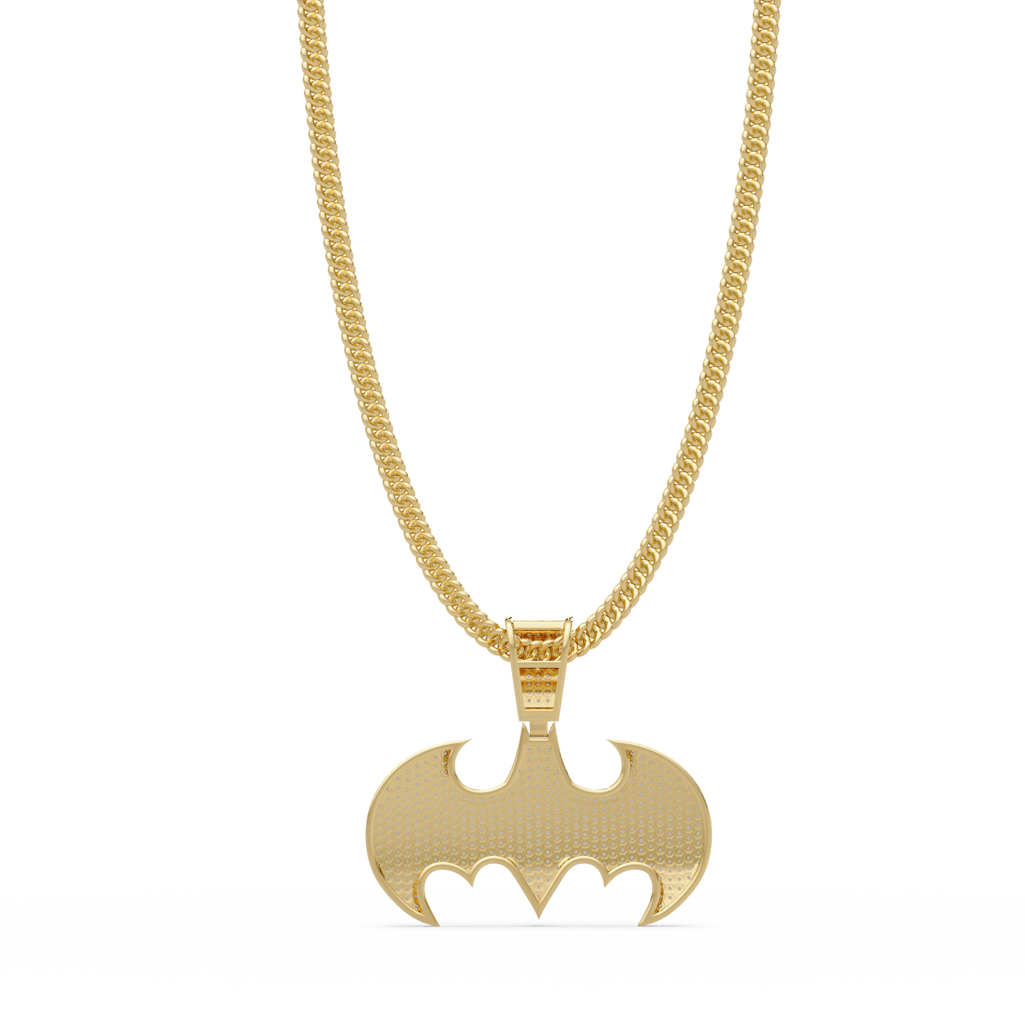Modern Bat Shape Lab Grown Rose Gold Diamond Pendant - HIGHCARAT DIAMONDS