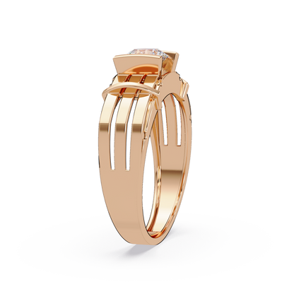 Modern Split Shank Solitaire Lab Grown Diamond Ring - HIGHCARAT DIAMONDS