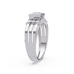 Modern Split Shank Solitaire Lab Grown Diamond Ring - HIGHCARAT DIAMONDS